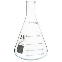 LabGlass Conical Flask Narrow Neck 3000ml Single