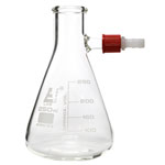 LabGlass Conical Filtering Flask with Plastic Screw Integral Side Arm 250ml