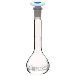 LabGlass Volumetric Flask with Stopper 25ml Class 'B' 10/19 Pack of 2