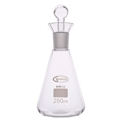 Glassco Flask Iodine, Borosilicate Glass 250ml Single