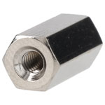 R-TECH 524374 Hex Threaded F-F Spacers Brass M2.5 10mm - Pack Of 25