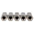 R-TECH 524378 Hex Threaded F-F Spacers Brass M5 20mm - Pack Of 25