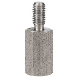 R-TECH 524396 Hex Threaded M-F A2 St/St Pillar 5.5mm M3 10mm - Pk 25