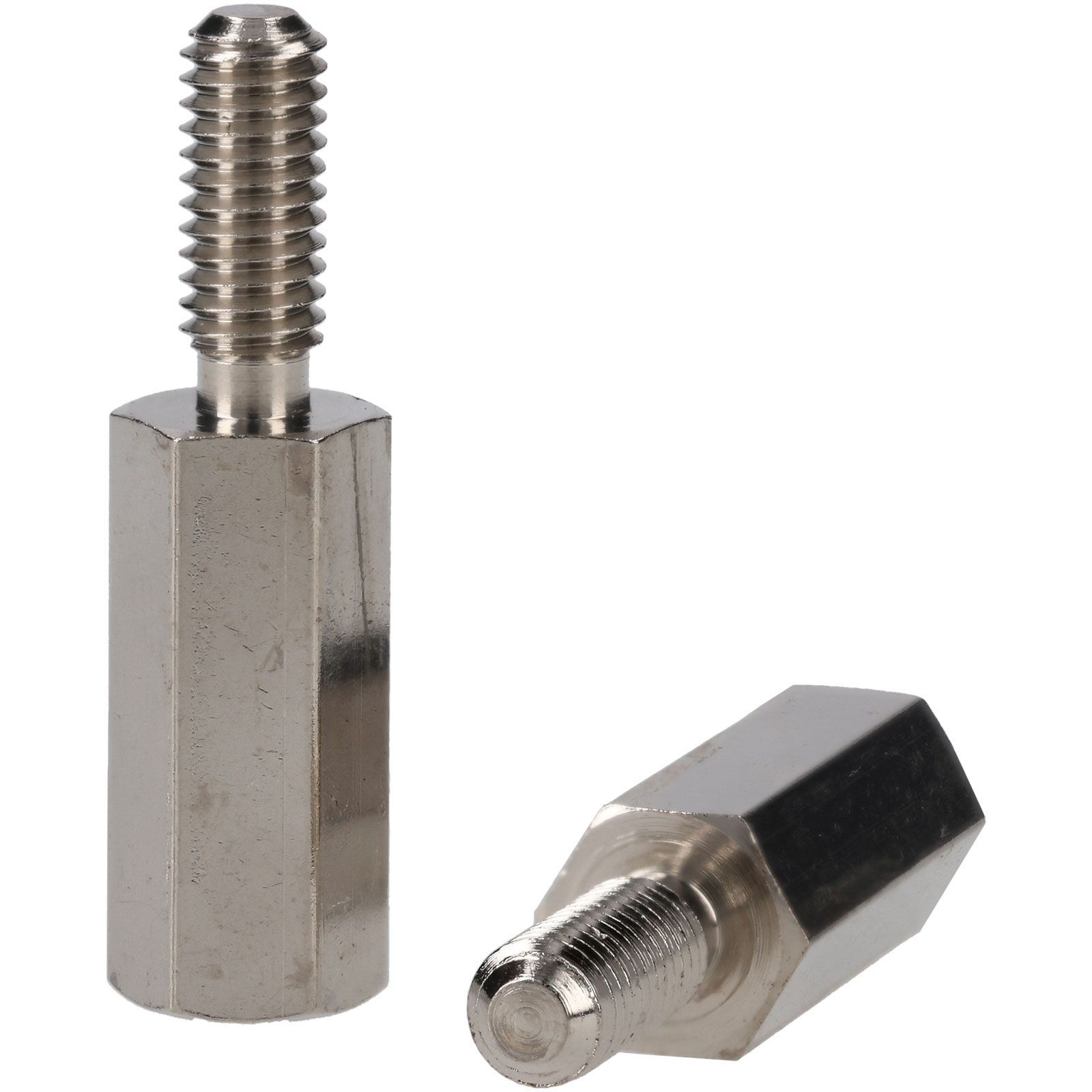R-TECH 524409 Hex Threaded M-F Spacer Brass 5mm A/F M3 12mm - Pack 