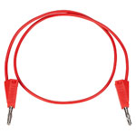 R-TECH 524592 Test Lead 50cm 4mm Stackable Plugs Red, 15A 30VAC/60VDC