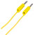 R-TECH 524593 Test Lead 50cm 4mm Stackable Plugs Yellow, 15A 30VAC/60VDC