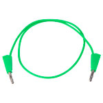 R-TECH 524594 Test Lead 50cm 4mm Stackable Plugs Green, 15A 30VAC/60VDC