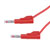 R-TECH 524597 Test Lead 100cm Retractable Shroud 4mm Stackable Plug Red 600V