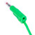 R-TECH 524599 Test Lead 100cm Retractable Shroud 4mm Stackable Plug Green 600V