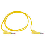 R-TECH 524600 Test Lead 100cm Retractable Shroud 4mm Stackable Plug Yellow 600V