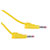 R-TECH 524600 Test Lead 100cm Retractable Shroud 4mm Stackable Plug Yellow 600V