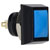 R-TECH 524643 Momentary Pushbutton Switch, SPST, 12mm Cutout, IP67, Blue
