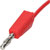 R-TECH 524646 Test Lead 25cm 4mm Stackable Plugs Red