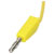 R-TECH 524647 Test Lead 25cm 4mm Stackable Plugs Yellow