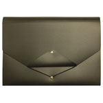 Cathedral Products EXPTFBK 13 Pocket Triangle Flap Expanding File Black