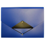 Cathedral Products EXPTFBL 13 Pocket Triangle Flap Expanding File Blue