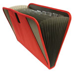 Cathedral Products EXPFABRD 13 Pocket Fabric Expanding File Red
