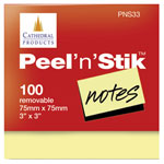 Cathedral Products PNS33PK12 Repositionable Notes 75mm x 75mm 100 sheets - 12 pk