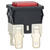 R-TECH 524779 Push button switch, SP, latching, red Illuminated, 16A 250V