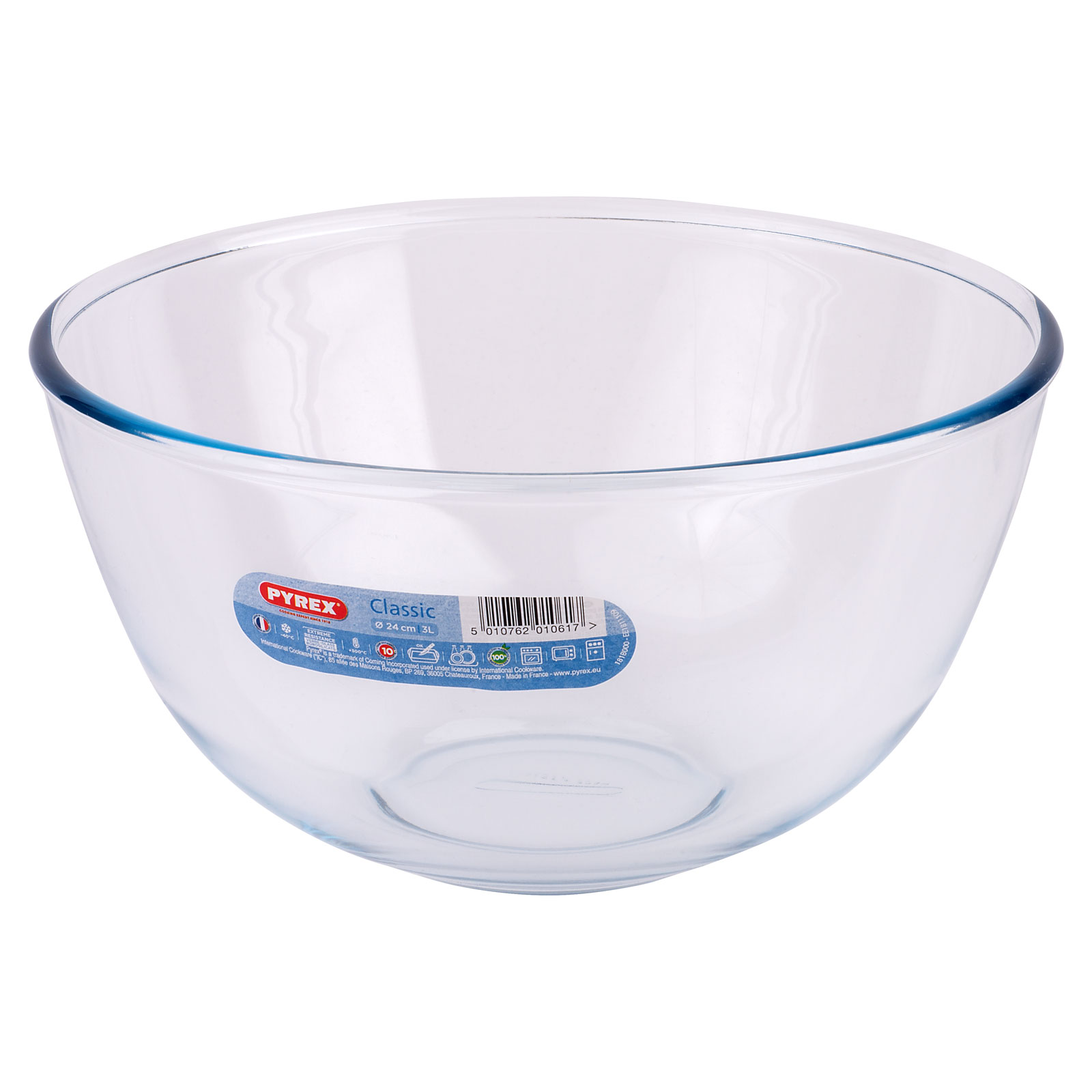 Pyrex Bowl Cook & Freeze Glass Bowl With Lids 0.6L/1.1L/1.6L High Resistance