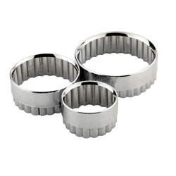 Tala Pastry Cutters Fluted - Pack of 3