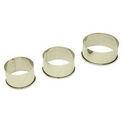 Tala Pastry Cutters Plain - Pack of 3