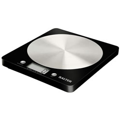 Salter Electronic Disc Kitchen Scale 5kg Black