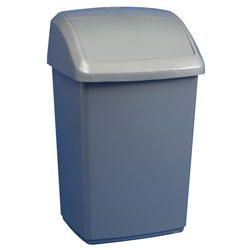 Rapid 10ltr Grey Swing Top Bin