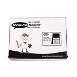 Show-me A4 Rigid MDF Plain Dry Wipe Boards pack of 30