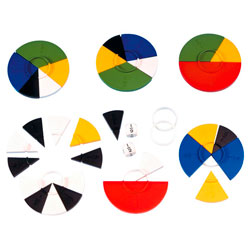 Ed Tech Pie Fractions Set of 80 Pieces