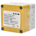 EAO 704.945.0 EAO Series4 Enclosure 94X94X81, With Cut-Out 1Xd22,5, Grey/Yellow