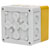 EAO 704.945.0 EAO Series4 Enclosure 94X94X81, With Cut-Out 1Xd22,5, Grey/Yellow