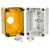 EAO 704.945.8 EAO Series4 Enclosure 94X65X81, With Cut-Out 1Xø22,5, Yellow/Grey