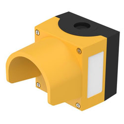 EAO 45-420.1401 EAO Series45 Enclosure 1 Hole Protective Shroud Yellow Plastic