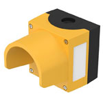 EAO 45-420.2403 EAO Series45 Enclosure 1 Hole Protective Shroud Yellow Metal