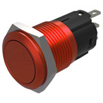 EAO 82-5751.1000 Pushbutton Momentary 19mm Alu Red Flush no LED Solder Terminals
