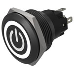 EAO 82-6951.1154.B002 Illuminated 22mm Flush White 24V Solder Terminals Standby