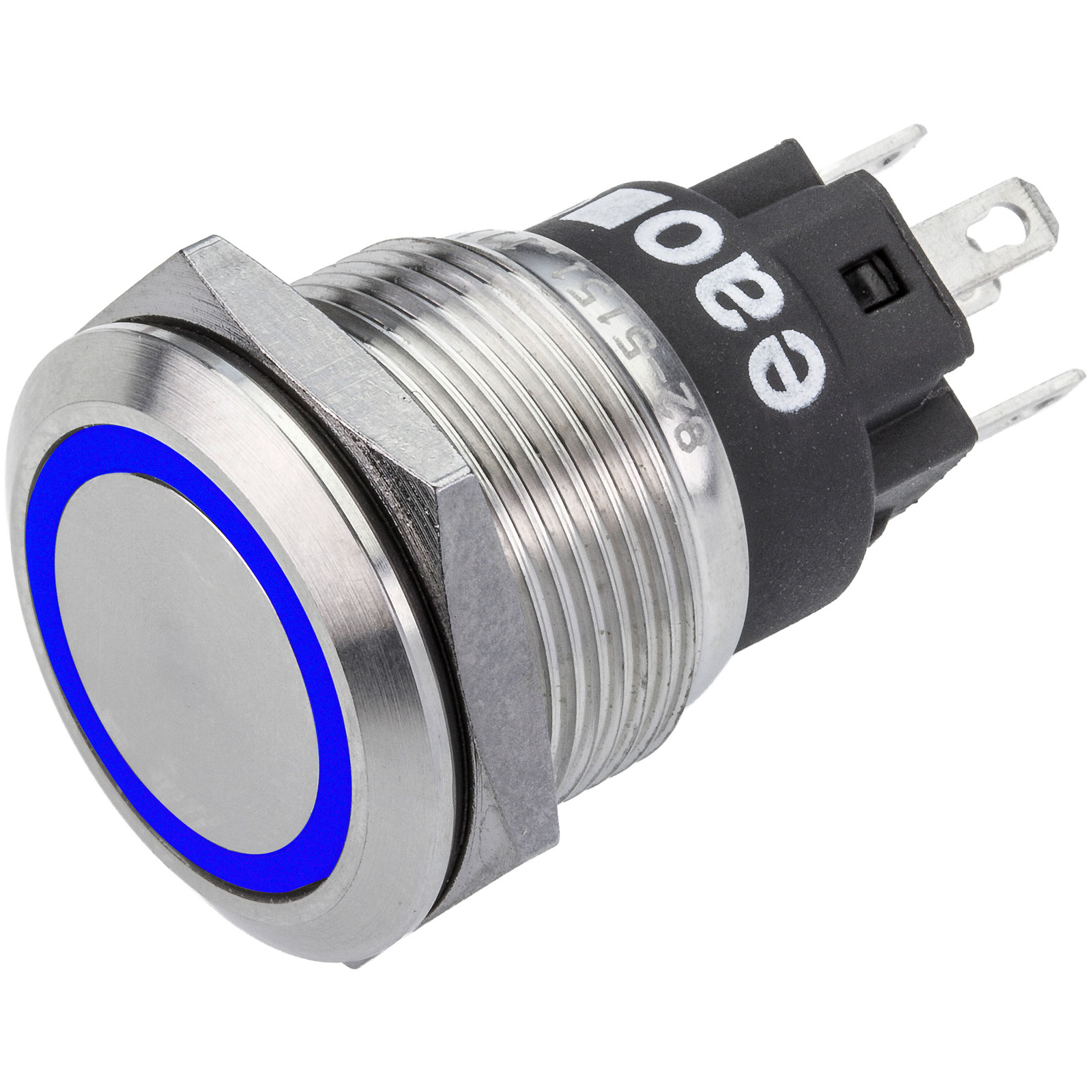 EAO 82-5151.1124 Series 82 Illuminated Pushbutton Mom 19mm Blue 24V ...