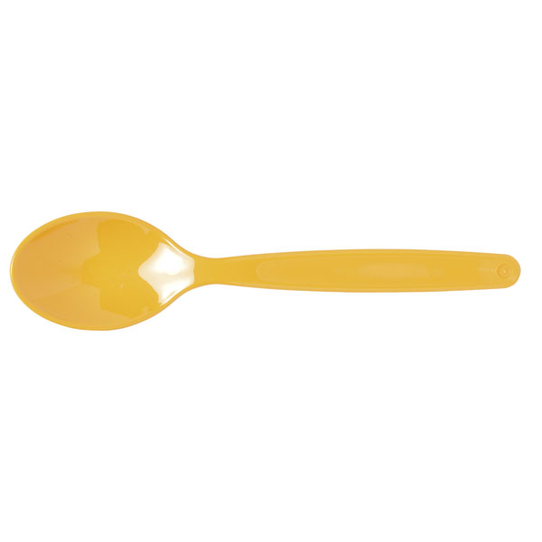 Harfield Polycarbonate Spoon Small 17cm Yellow | Rapid Online