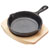 Kitchen Craft ARTFRY11 Cast Iron 11cm Mini Fry Pan with Board