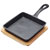 Kitchen Craft ARTFRY23 Cast Iron 15cm Small Fry Pan with Board