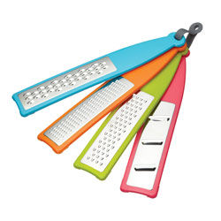 Kitchen Craft Colourworks CWGRATESET4 Set of 4 Handheld Graters