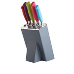 Kitchen Craft Colourworks CWKNB10 5 Piece Knife Block Set