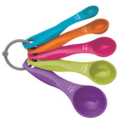 Kitchen Craft Colourworks CWMSPOONSET 5 Piece Measuring Spoon Set