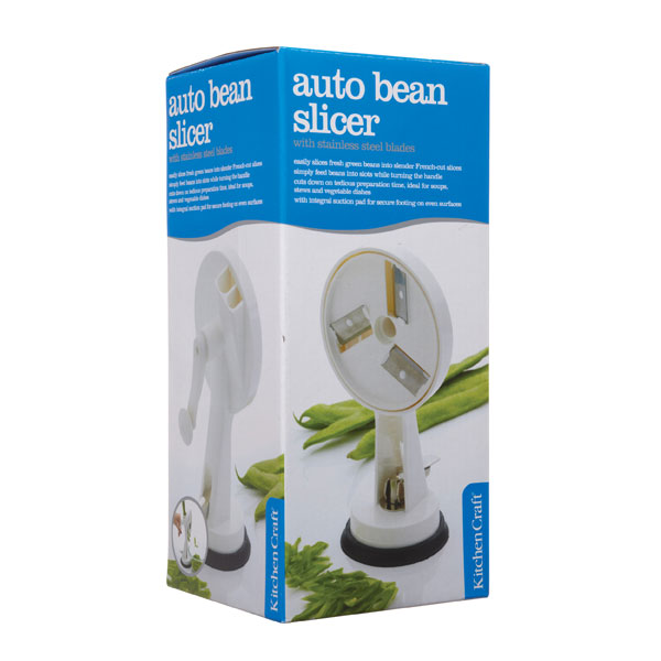 Kitchen Craft KCBEANAUTO Traditional Style Rotary Bean Slicer Rapid