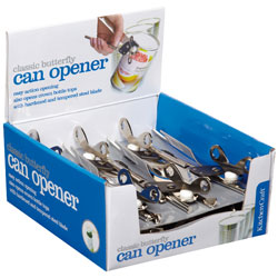 Kitchen Craft KCBFCANDISP Display of 12 Butterfly Style Can Openers