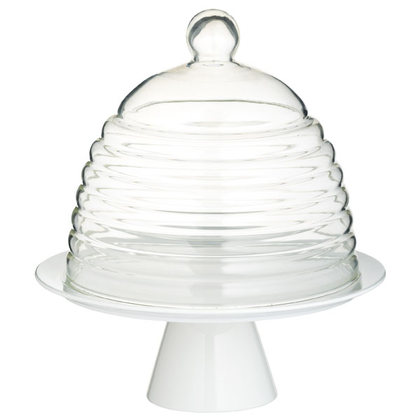 Recycled Glass Dome Cake Stand, Kitchen