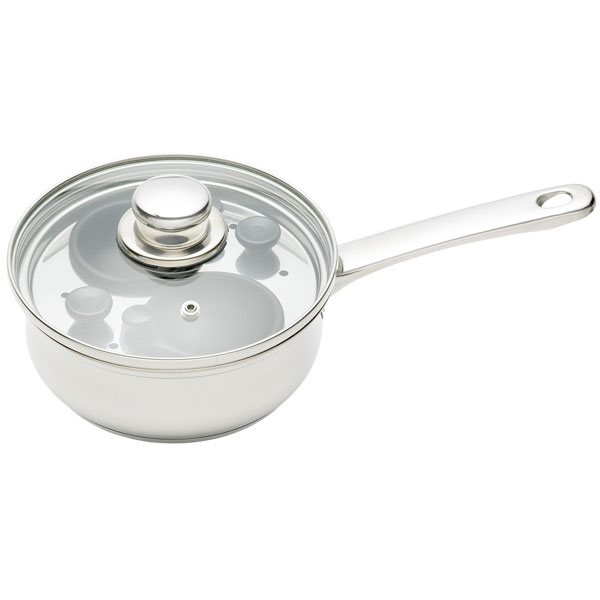 Kitchen Craft KCCVPOACH2 Stainless Steel 16cm Two Hole Egg Poacher