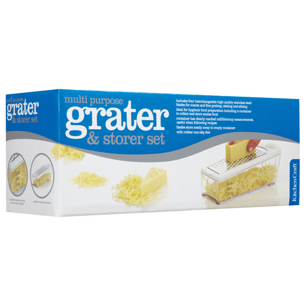  KitchenCraft KCGRATEROB Cheese Grater with Container