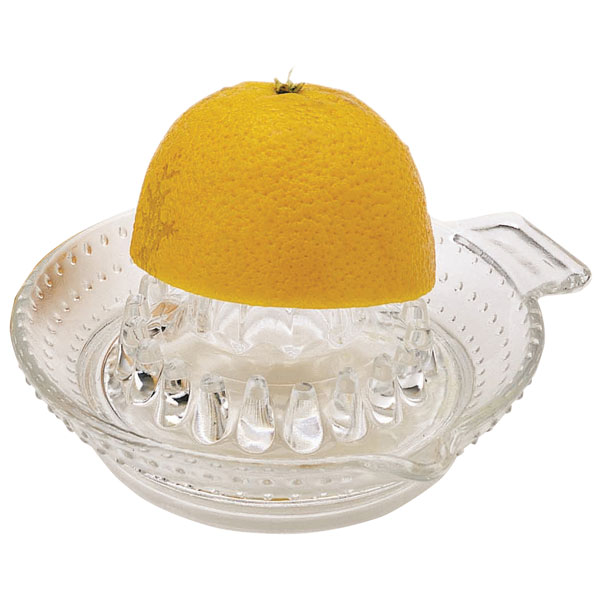 Kitchen Craft KCJUICE Round Glass Lemon / Citrus Fruit Squeezer Rapid